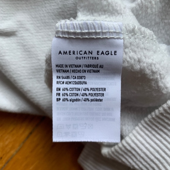 American Eagle Outfitters White Crew Neck Sweater - Picture 3 of 4
